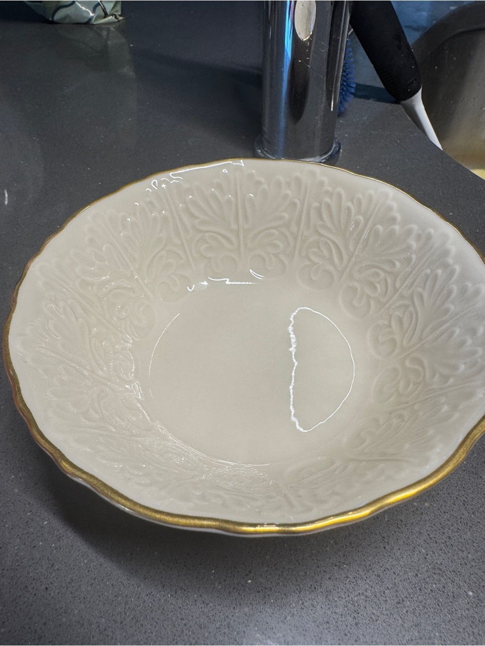 Vintage Lenox Bowl with Gold Rim